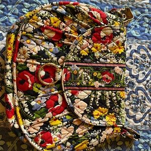 Vera Bradley Saddle Up crossbody bag in Poppy Fields